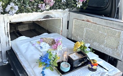 「京都府京都市で食べるのが大好きだった愛らしいデグーちゃんを大切にお見送りいたしました」写真